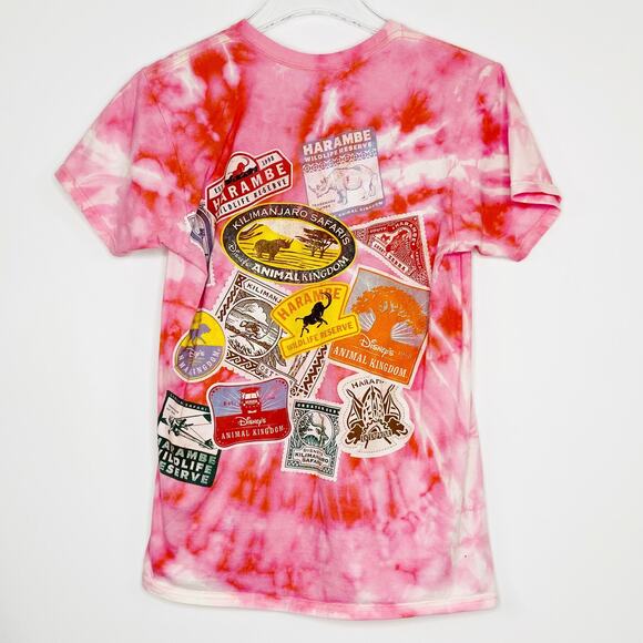 Disney Kilimanjaro Safari Custom Bleached Tee Sz S - Picture 2 of 3